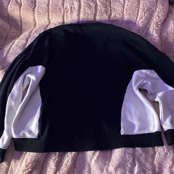 Black and white Half zip sweatshirt - Picture 3 of 3